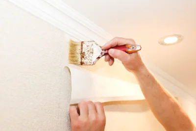 Pose de papier peint à Pelonne — revêtements muraux et toiles de verre